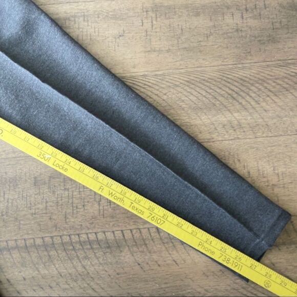 Seven 7 Dark Gray Pintuck Pull On Pants, Straight Leg - Large - Picture 3 of 8